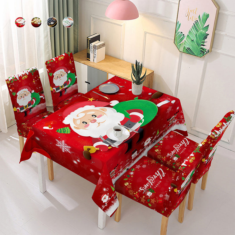 Christmas Tablecloth Chair Cover Decoration