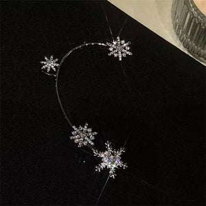 Diamond And Zirconia Earrings Without Holes