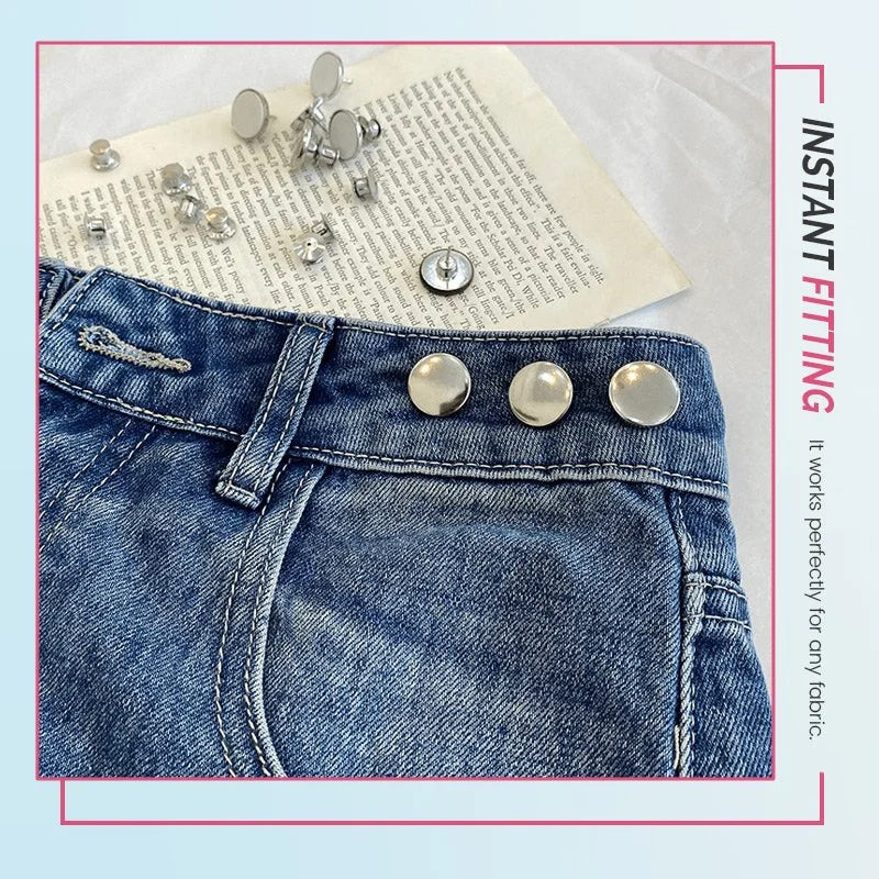 Adjustable No-Sew Jeans Button