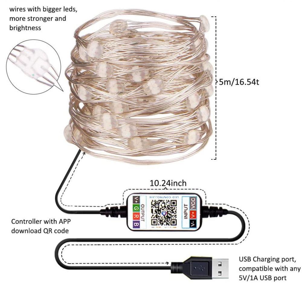 Upgraded Christmas LED String Lights