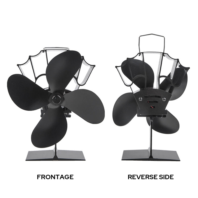 4 Blades Heat Powered Stove Fan