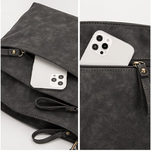 Retro Women Leather Crossbody Bag
