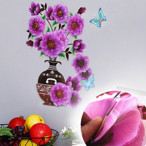 3D Vase Wall Sticker