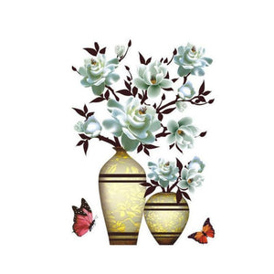 3D Vase Wall Sticker