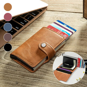 RFID Protection Leather Purse