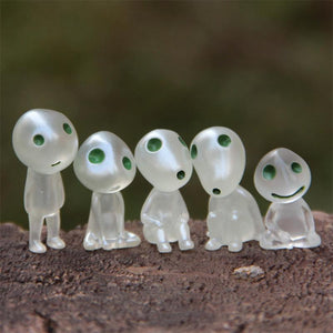 Luminous Garden Ghost Miniature Figurines