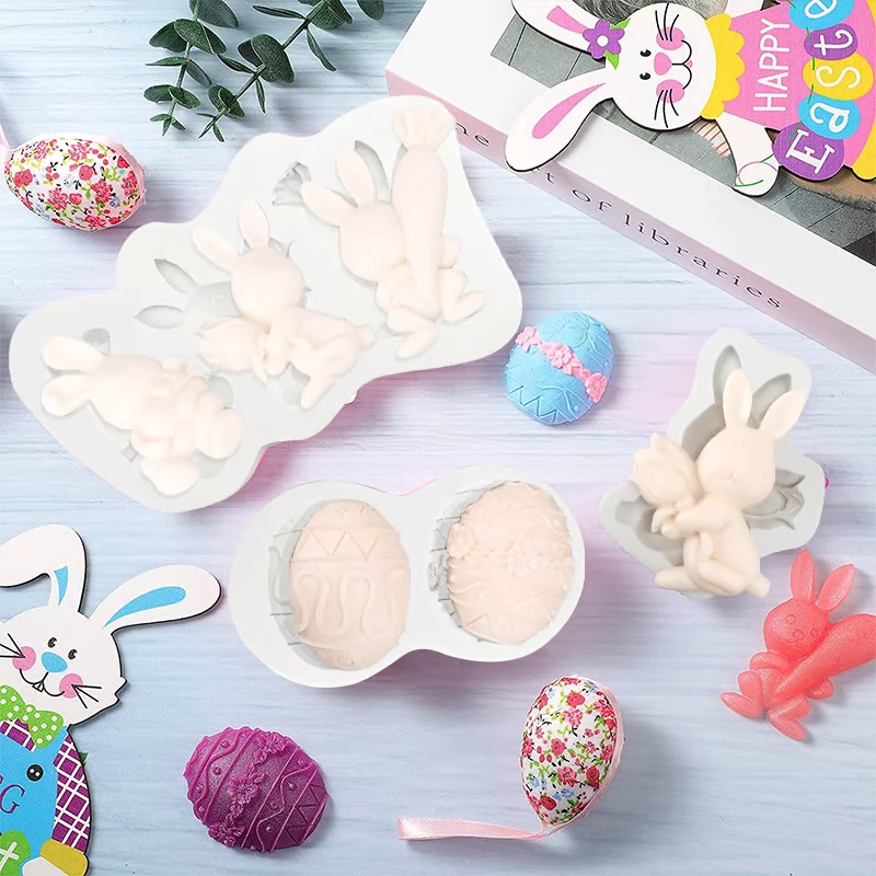 3D Egg Bunny Silicone Mold