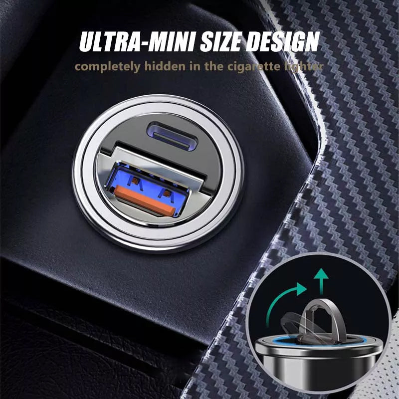 Mini Stealth Car Adapter Suitable for iPhone