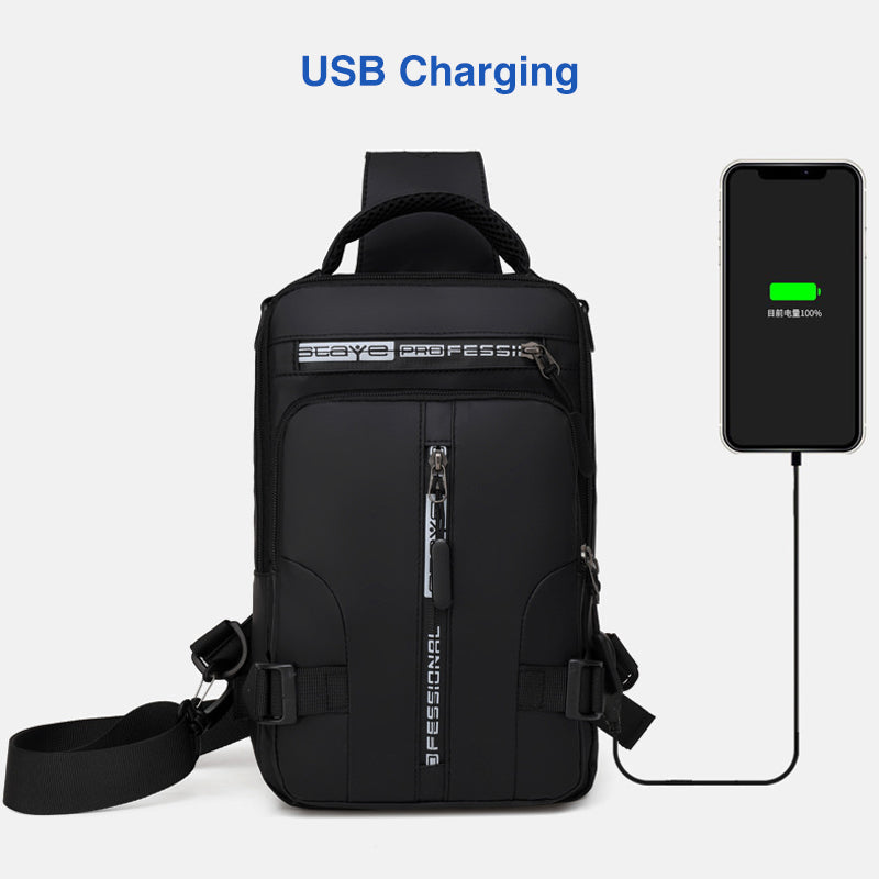Multi-Usage Chest Bag With Charging Port