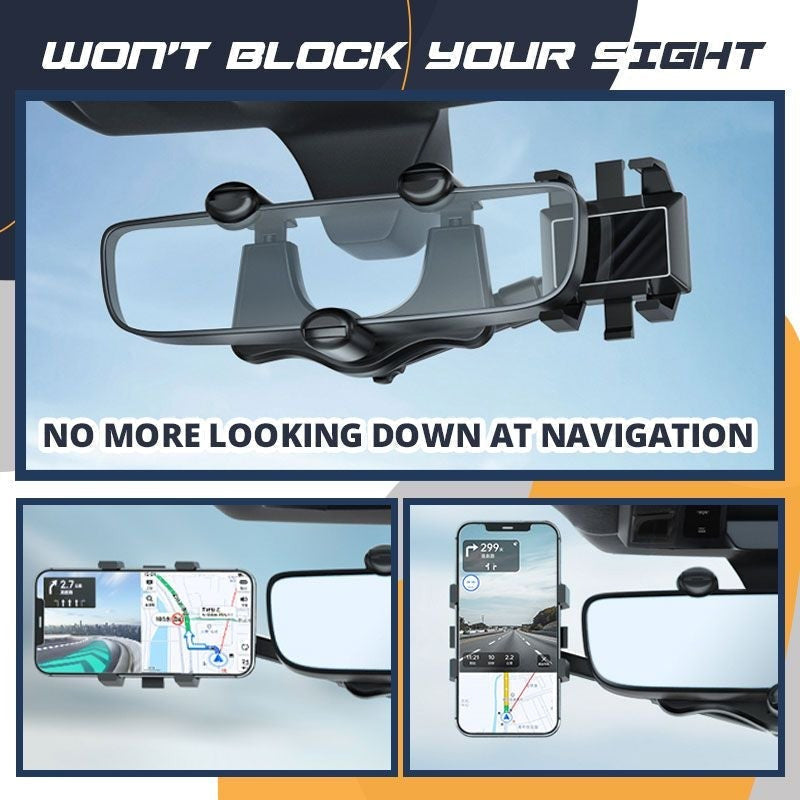 Rotatable & Retractable Car Phone Holder