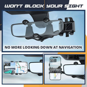 Rotatable & Retractable Car Phone Holder