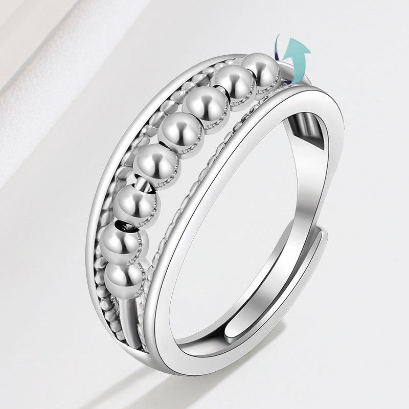 Ring With Polkadot Beads
