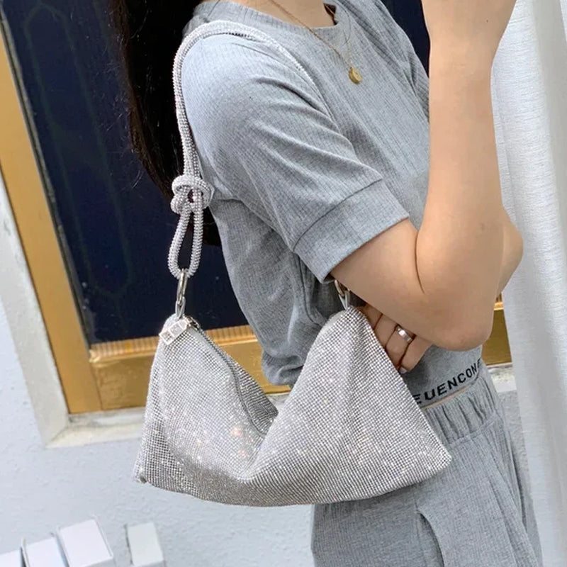 Luxury Design Shiny Rhinestones Handbag