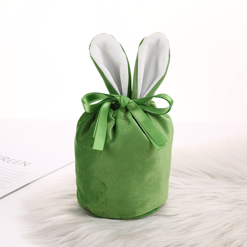 Easter Bunny Velvet Basket