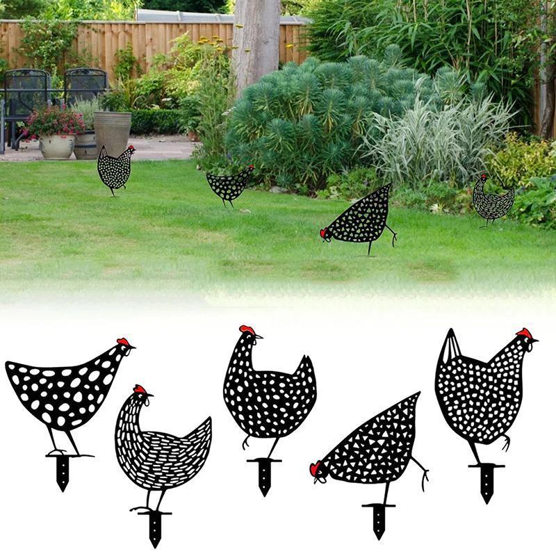 Garden Simulated Chicken Ornament