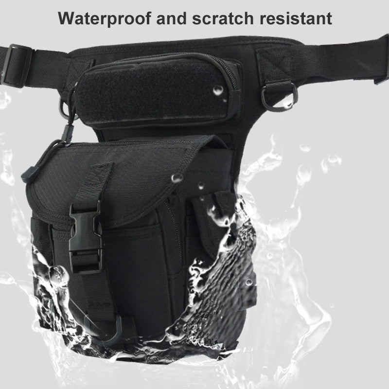 Nylon Waterproof Men Tactical Waist Pack Leg Travel Belt Bag