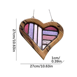 Wooden Painted Love Ornaments Home Decoration