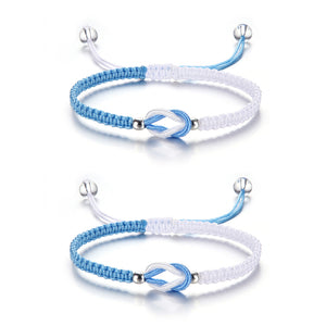 Linked Together Handmade Braided Bracelet