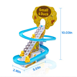 Funny Automatic Stair-Climbing Ducklings Cartoon Race Track Set
