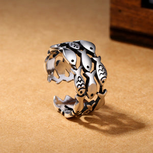 School of Fish Wrap Ring