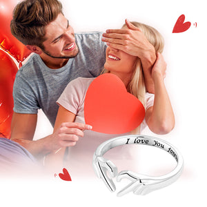 ‘I Love You Forever’ Heart Ring