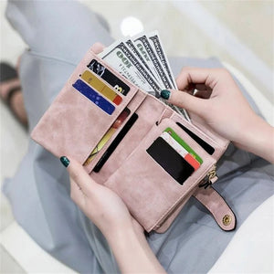 Women's Small Trifold Leather Wallet