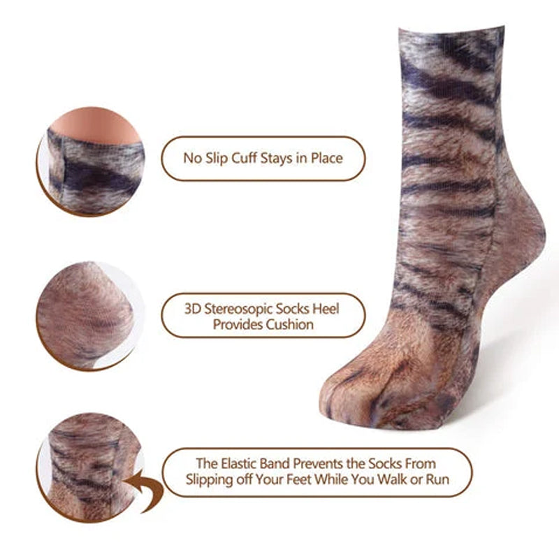 3D Animal Paw Socks