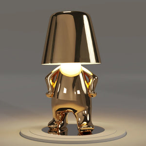 Thinker Little Golden Man Table Lamp