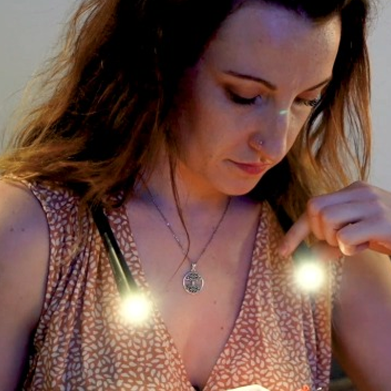 LED Reading Light In The Neck