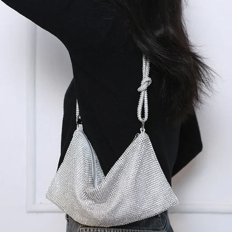 Luxury Design Shiny Rhinestones Handbag