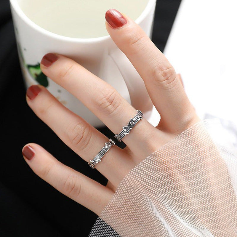 Music Note Ring Music Adjustable Couple's Ring