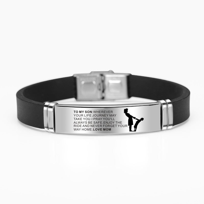To My Son Inspirational Bracelet