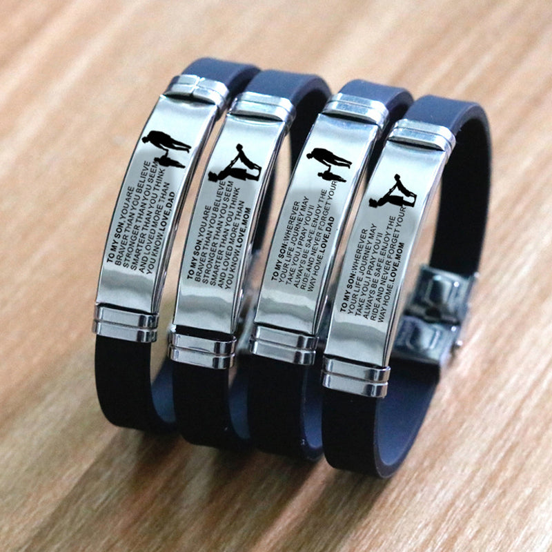 To My Son Inspirational Bracelet