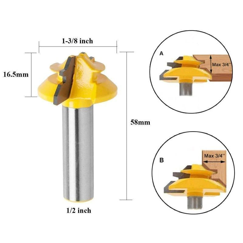 45 Degree Lock Miter Router Bits