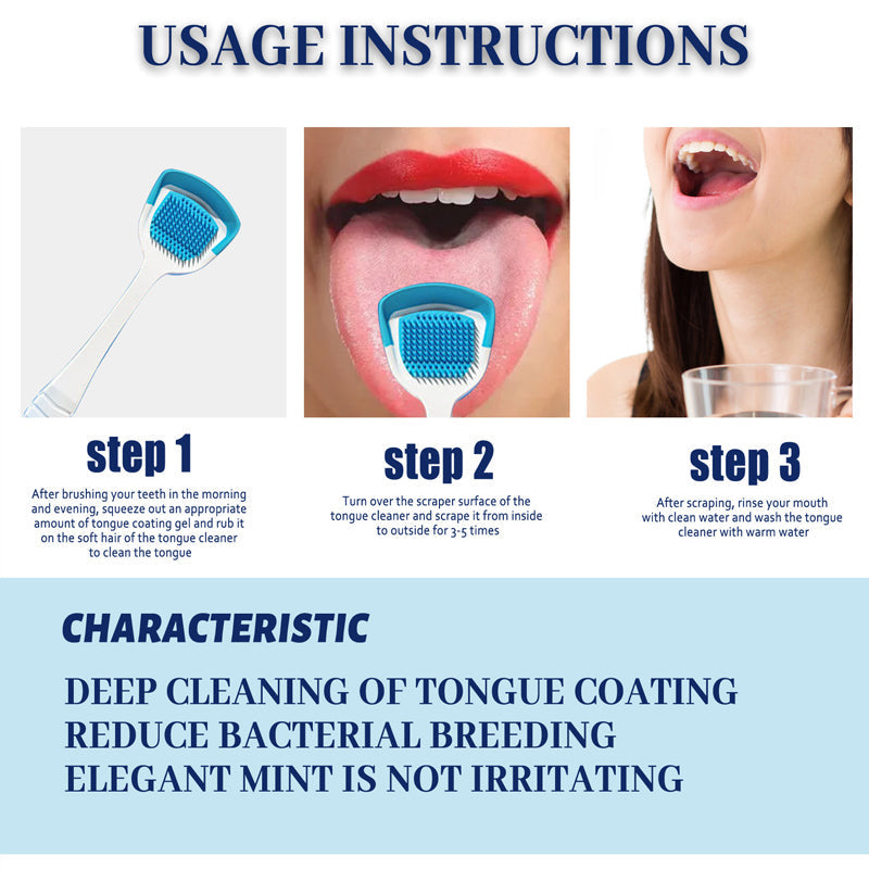 Fresh Breath Tongue Cleaning Gel Set