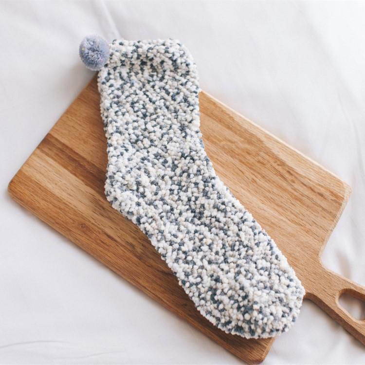 Coral Fleece Cupcake Socks
