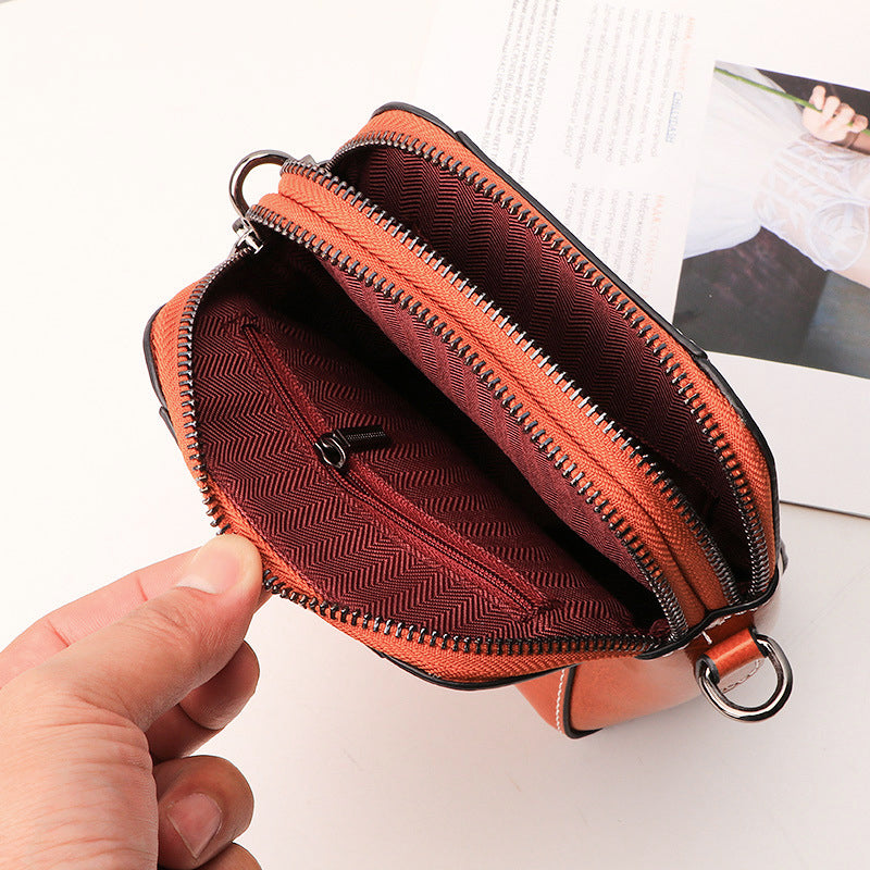 Women's Soft Leather Mobile Phone Bag