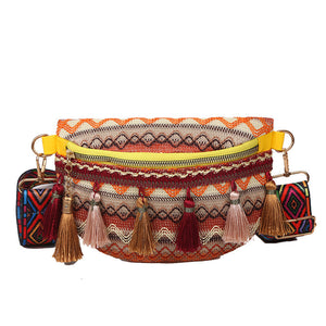 Vintage Colorful Waist Bag