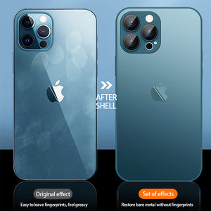 Glass Lens Film Mobile Case for iPhone