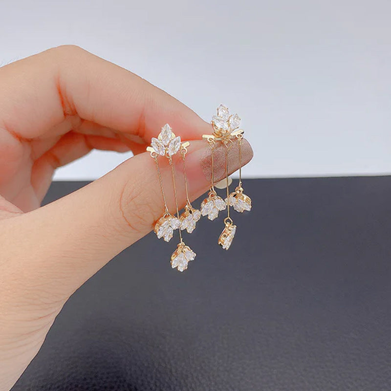 Maple Crystal Earrings