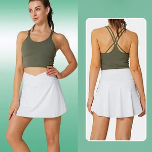 Fashion Women’s Quick-Dry Tennis Pant-Skirts with Pockets