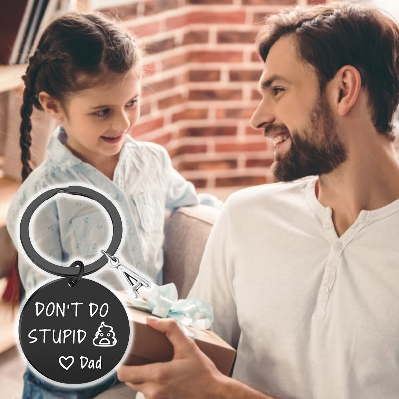 Don't Do Stupid Things Personalized Keychain