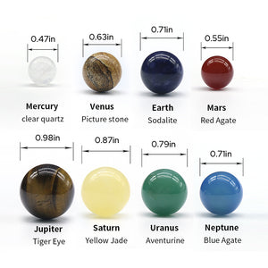 Solar System Gemstone Beads Set