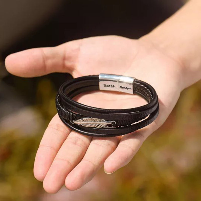Memorial Feather Men's Bracelet
