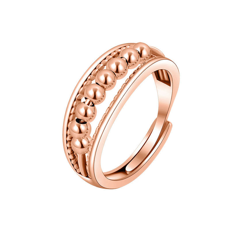 Ring With Polkadot Beads
