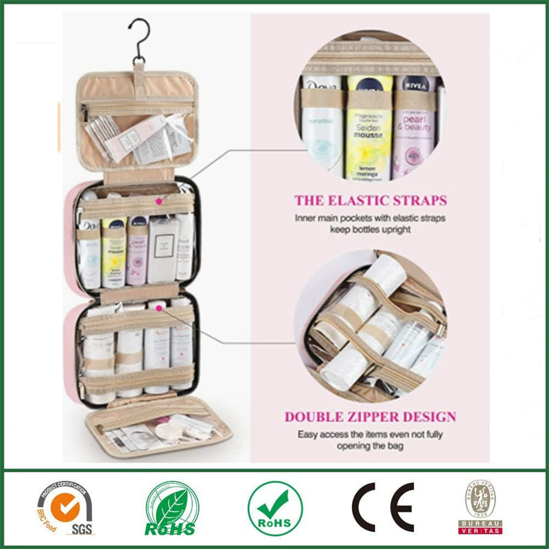 Water-resistant Toiletry Bag Travel Bag with Hanging Hook