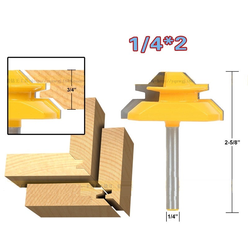 45 Degree Lock Miter Router Bits