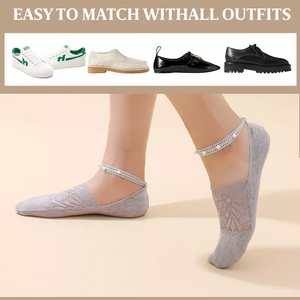 Elegant Pearl Lace Socks