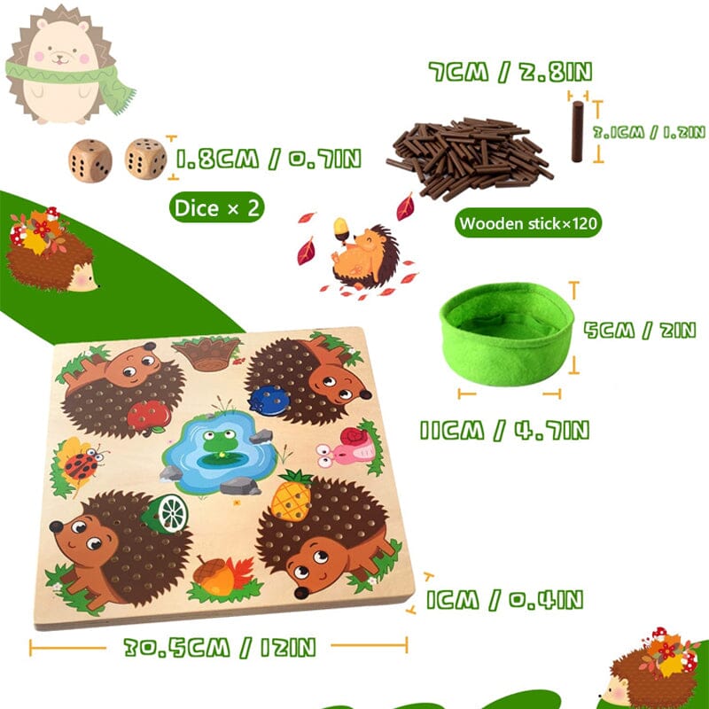 Hedgehog Counting Early Learning Toys – Peachloft