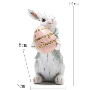 Handmade Easter Rabbit Figurines